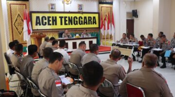 Kapolres Aceh Tenggara Pimpin Anev Bulanan, Tekankan Peningkatan Kinerja dan Pelayanan Prima kepada Masyarakat